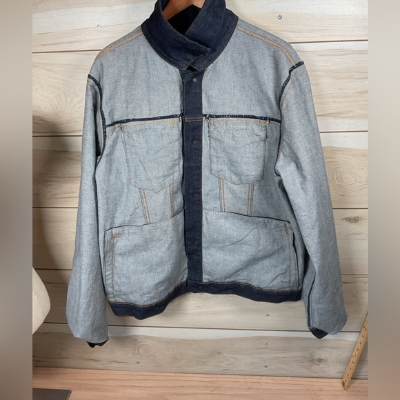 Cult of Individuality Men's XL Dense Contrast Stitch Denim Jacket - Picture 10 of 16